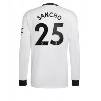 Manchester United Jadon Sancho #25 Fußballbekleidung Auswärtstrikot 2022-23 Langarm